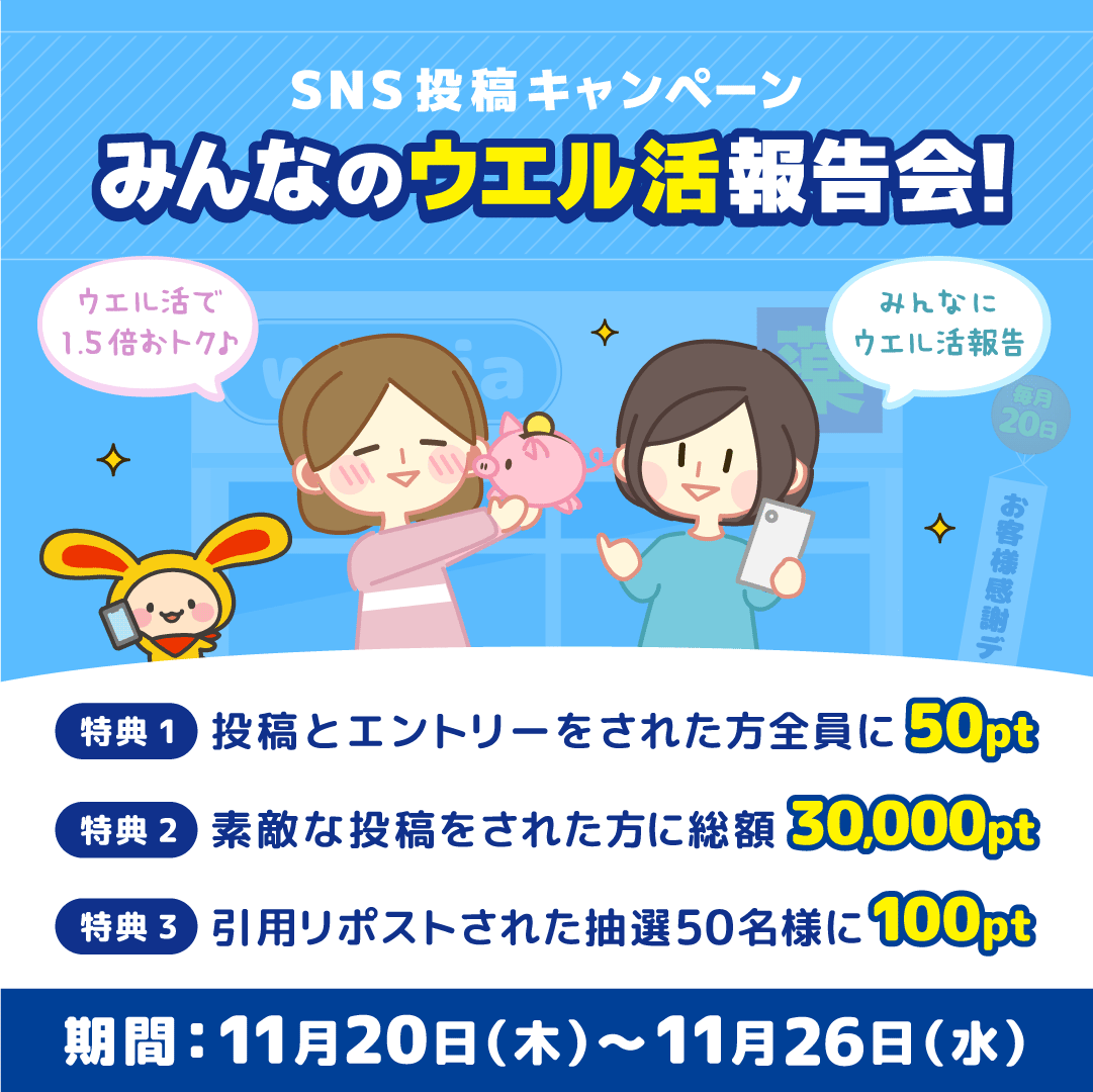 SNS投稿キャンペーンみんなのウエル活報告会)