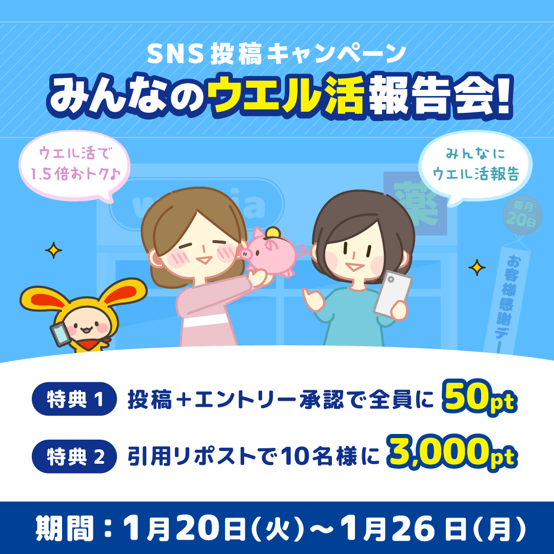 SNS投稿キャンペーンみんなのウエル活報告会)
